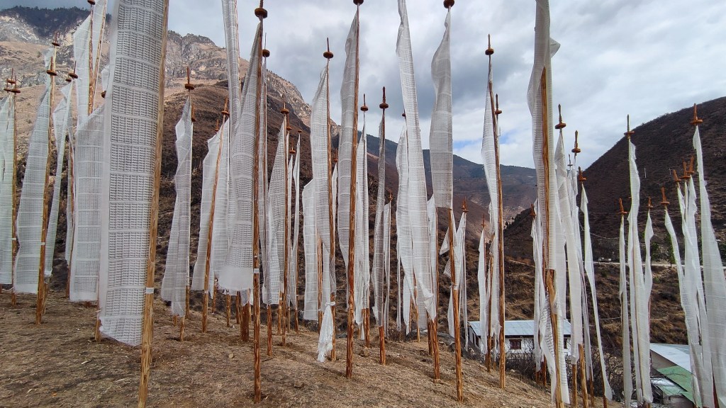 Buddhist Prayer Flags of Bhutan
